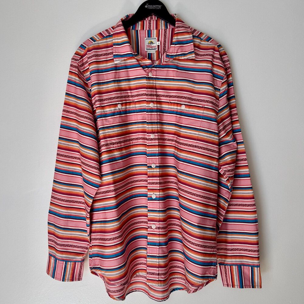 Pendleton Serape Surf Stripe Retro Inspired 60s Board Shirt Button Down | XL - Picture 3 of 15